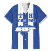 Custom Honduras Football Family Matching Off The Shoulder Long Sleeve Dress and Hawaiian Shirt La H Go Champion - Wonder Print Shop