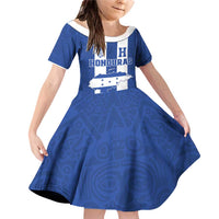 Custom Honduras Football Family Matching Off Shoulder Short Dress and Hawaiian Shirt La H Go Champion - Wonder Print Shop