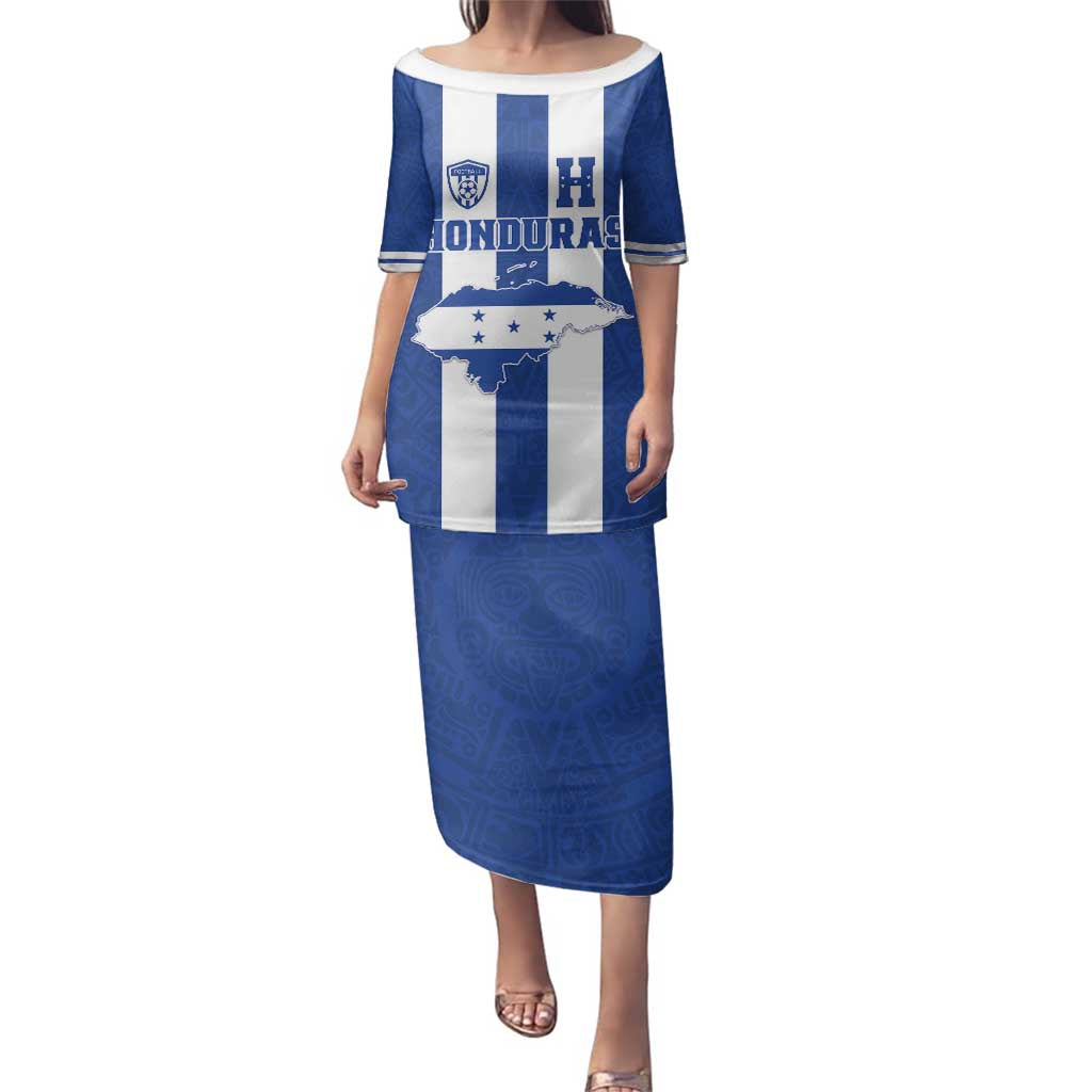 Custom Honduras Football Family Matching Puletasi and Hawaiian Shirt La H Go Champion - Wonder Print Shop