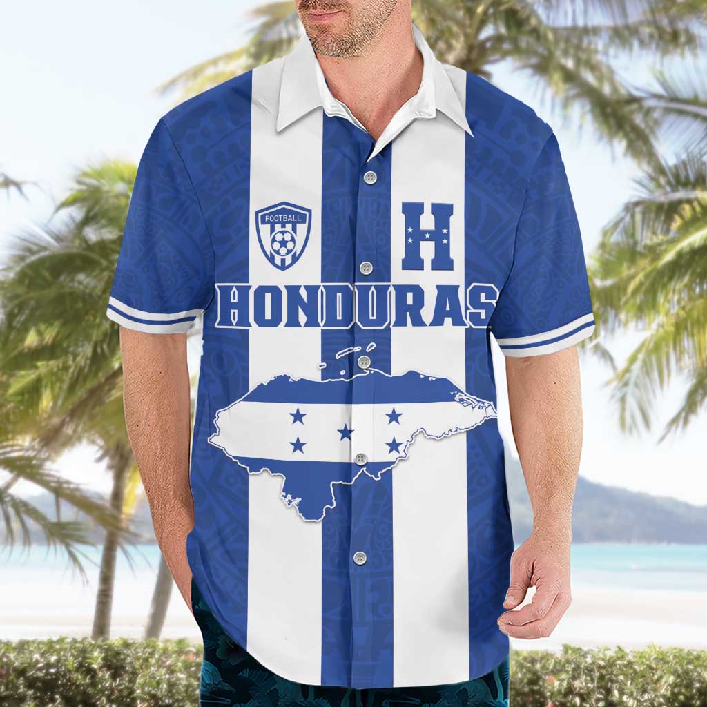 Custom Honduras Football Hawaiian Shirt La H Go Champion - Wonder Print Shop