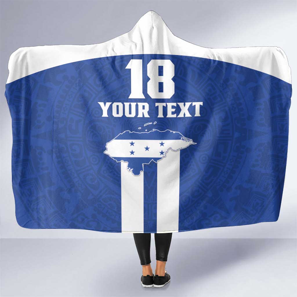 Custom Honduras Football Hooded Blanket La H Go Champion - Wonder Print Shop