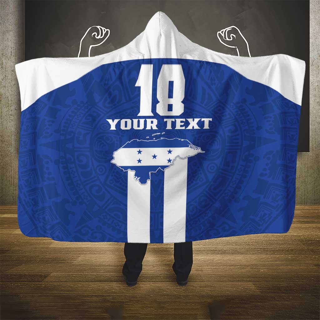 Custom Honduras Football Hooded Blanket La H Go Champion - Wonder Print Shop