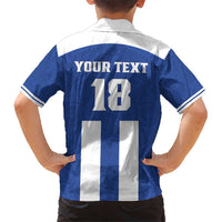 Custom Honduras Football Kid Hawaiian Shirt La H Go Champion - Wonder Print Shop