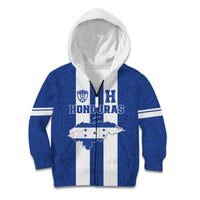 Custom Honduras Football Kid Hoodie La H Go Champion - Wonder Print Shop