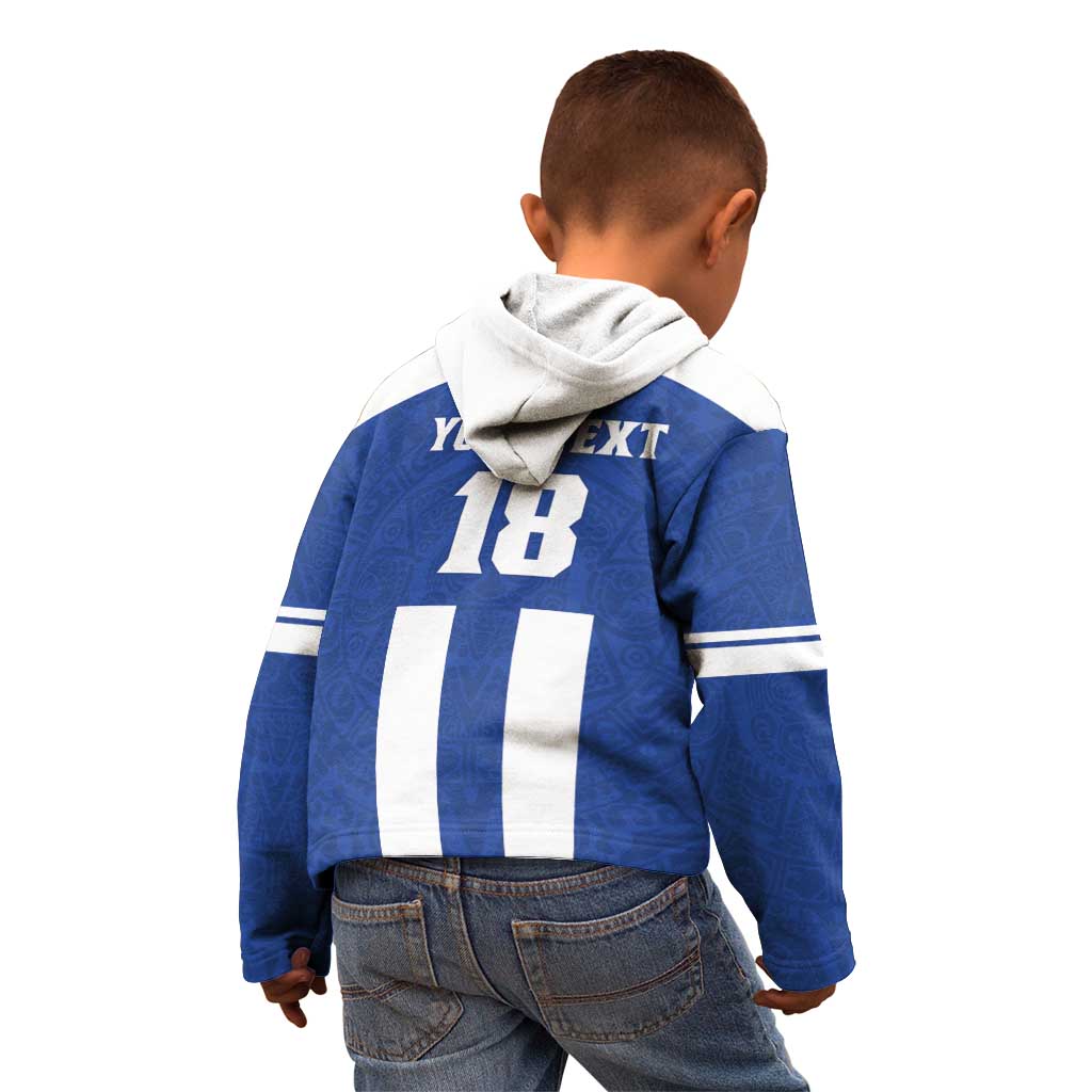 Custom Honduras Football Kid Hoodie La H Go Champion - Wonder Print Shop
