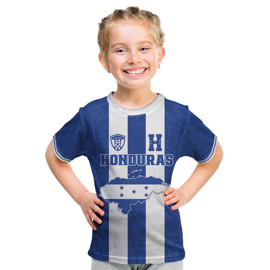 Custom Honduras Football Kid T Shirt La H Go Champion - Wonder Print Shop