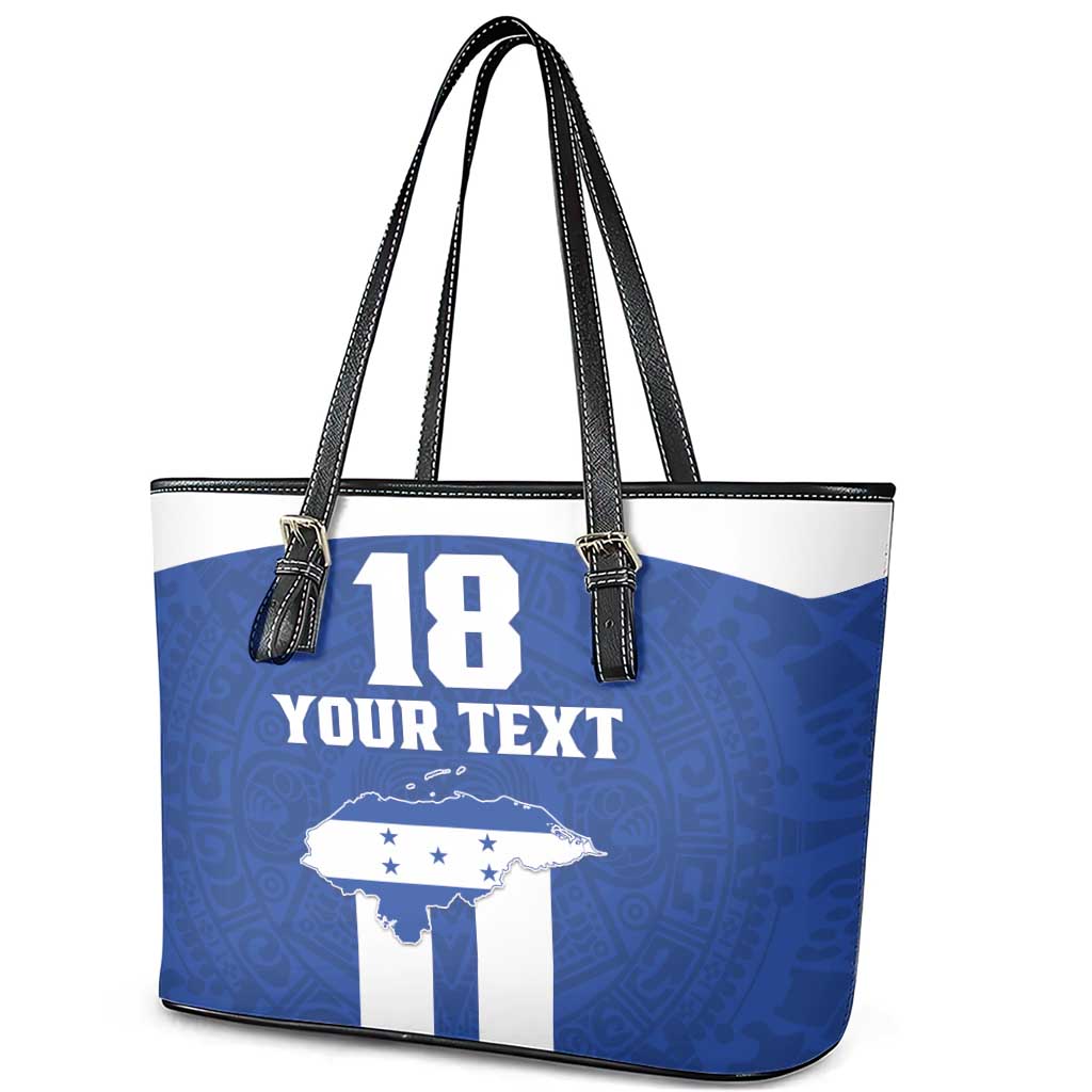 Custom Honduras Football Leather Tote Bag La H Go Champion - Wonder Print Shop