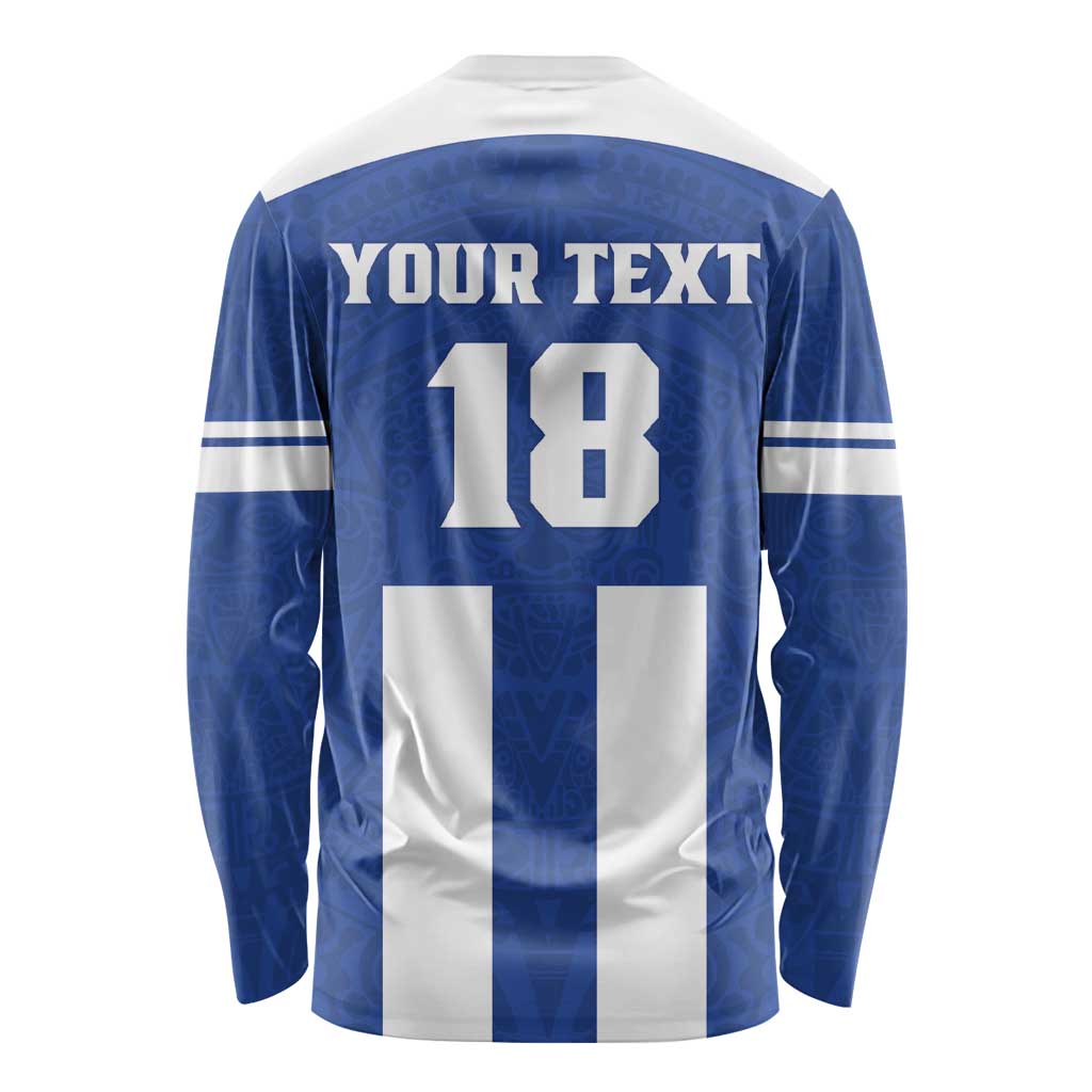 Custom Honduras Football Long Sleeve Shirt La H Go Champion - Wonder Print Shop