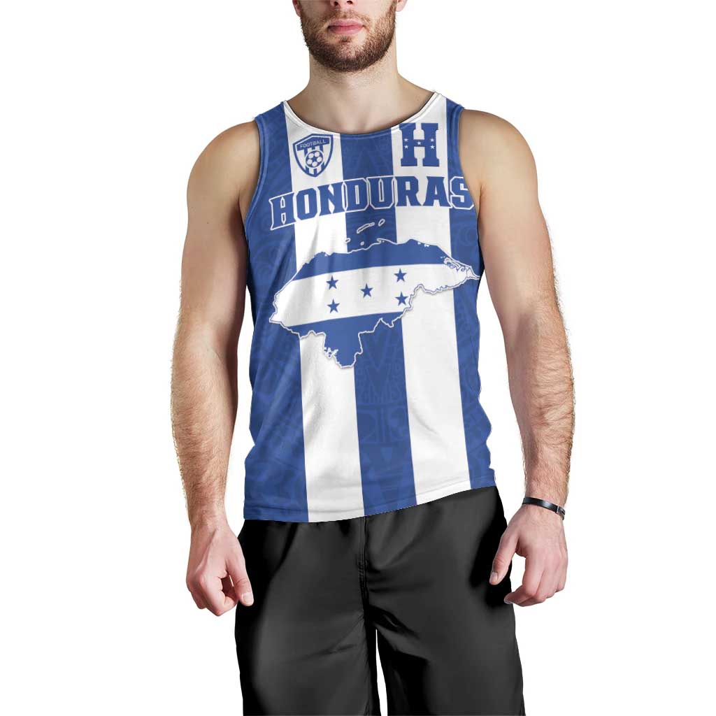 Custom Honduras Football Men Tank Top La H Go Champion - Wonder Print Shop