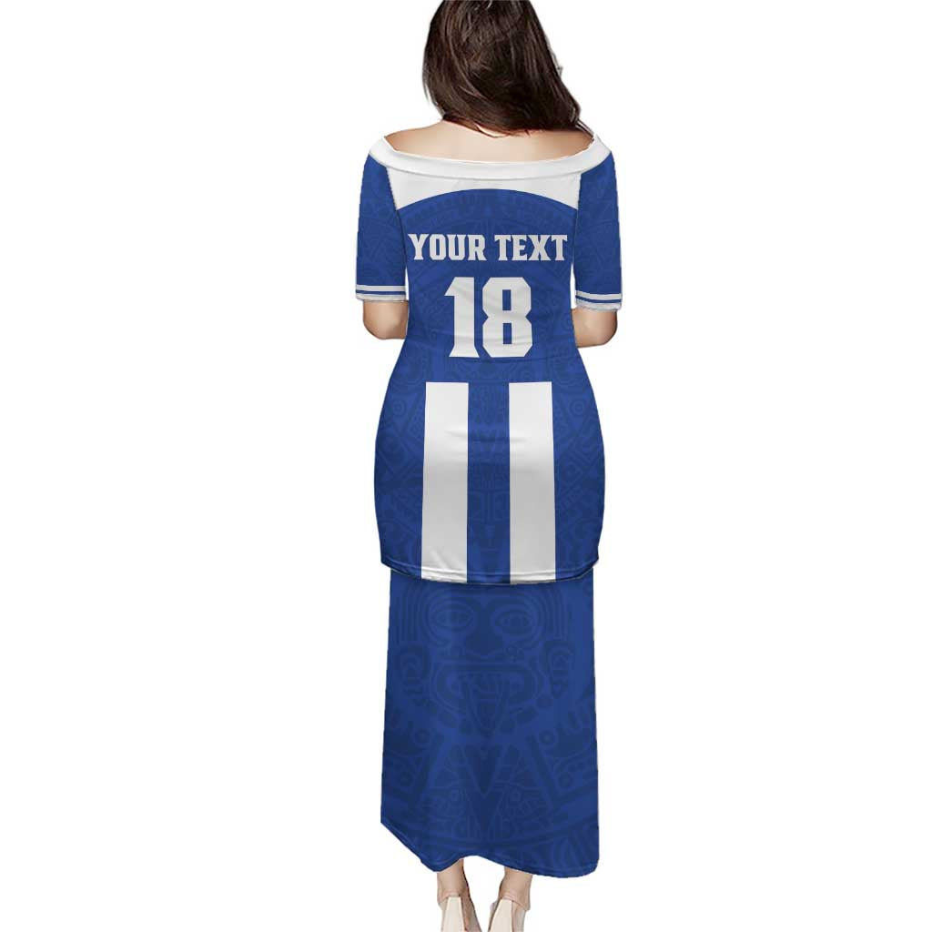 Custom Honduras Football Puletasi La H Go Champion - Wonder Print Shop