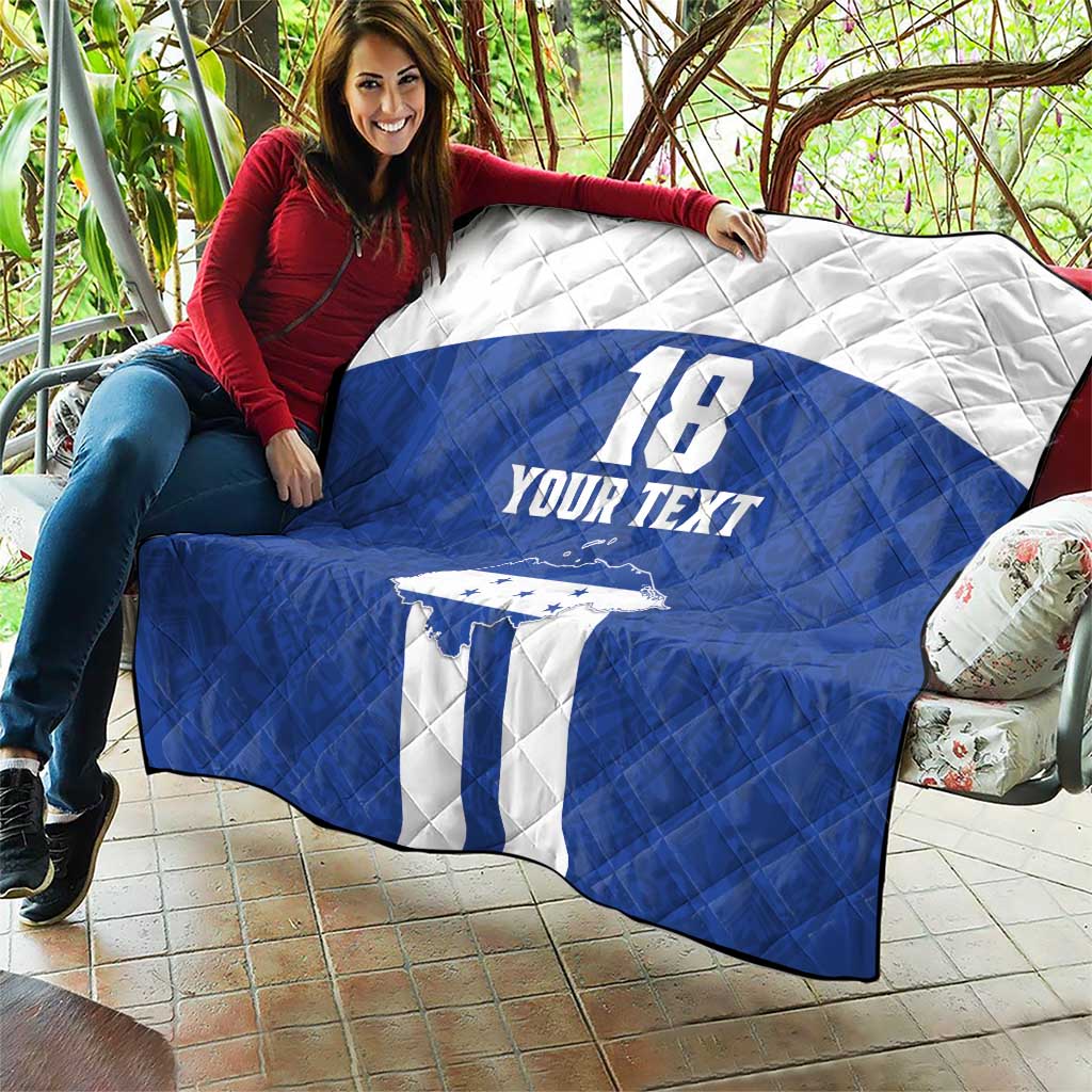 Custom Honduras Football Quilt La H Go Champion - Wonder Print Shop