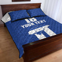 Custom Honduras Football Quilt Bed Set La H Go Champion - Wonder Print Shop