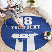 Custom Honduras Football Round Carpet La H Go Champion - Wonder Print Shop