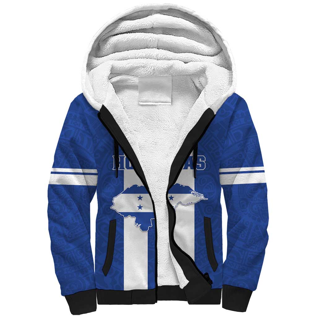 Custom Honduras Football Sherpa Hoodie La H Go Champion - Wonder Print Shop