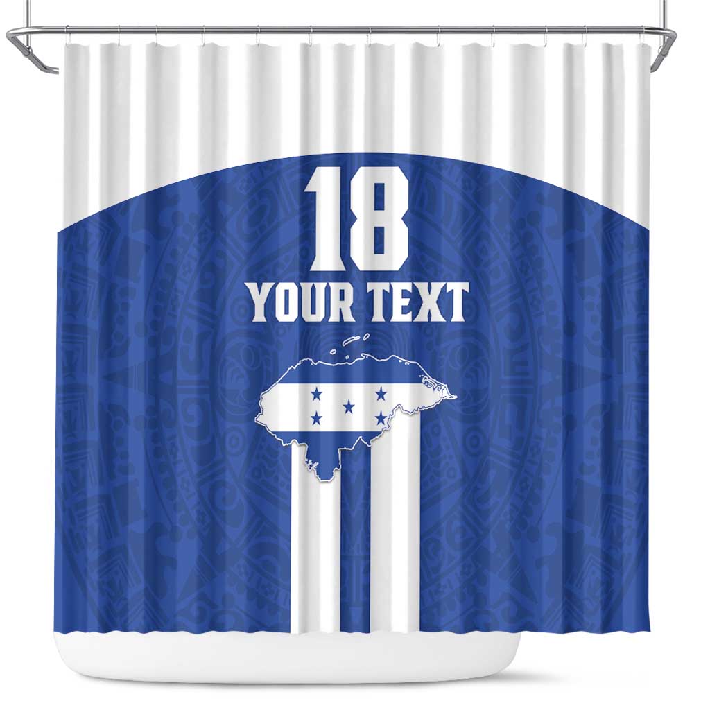 Custom Honduras Football Shower Curtain La H Go Champion - Wonder Print Shop