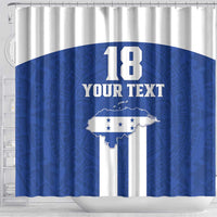 Custom Honduras Football Shower Curtain La H Go Champion - Wonder Print Shop
