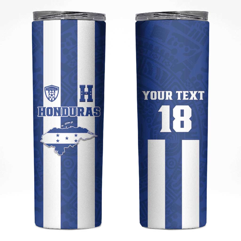 Custom Honduras Football Skinny Tumbler La H Go Champion - Wonder Print Shop