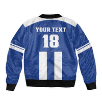 Custom Honduras Football Sleeve Zip Bomber Jacket La H Go Champion - Wonder Print Shop