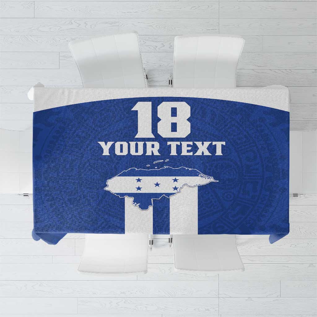 Custom Honduras Football Tablecloth La H Go Champion - Wonder Print Shop