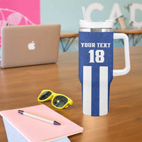 Custom Honduras Football Tumbler With Handle La H Go Champion - Wonder Print Shop