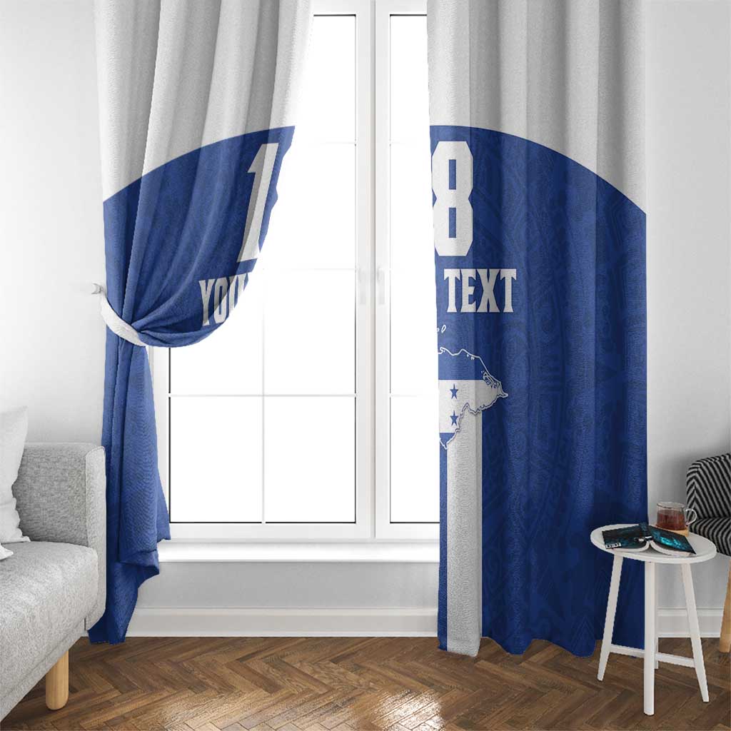 Custom Honduras Football Window Curtain La H Go Champion - Wonder Print Shop