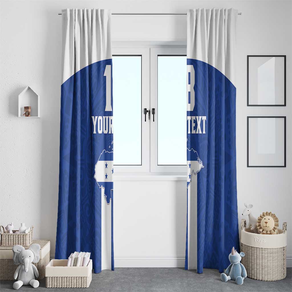 Custom Honduras Football Window Curtain La H Go Champion - Wonder Print Shop