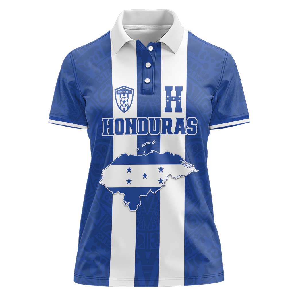 Custom Honduras Football Women Polo Shirt La H Go Champion - Wonder Print Shop