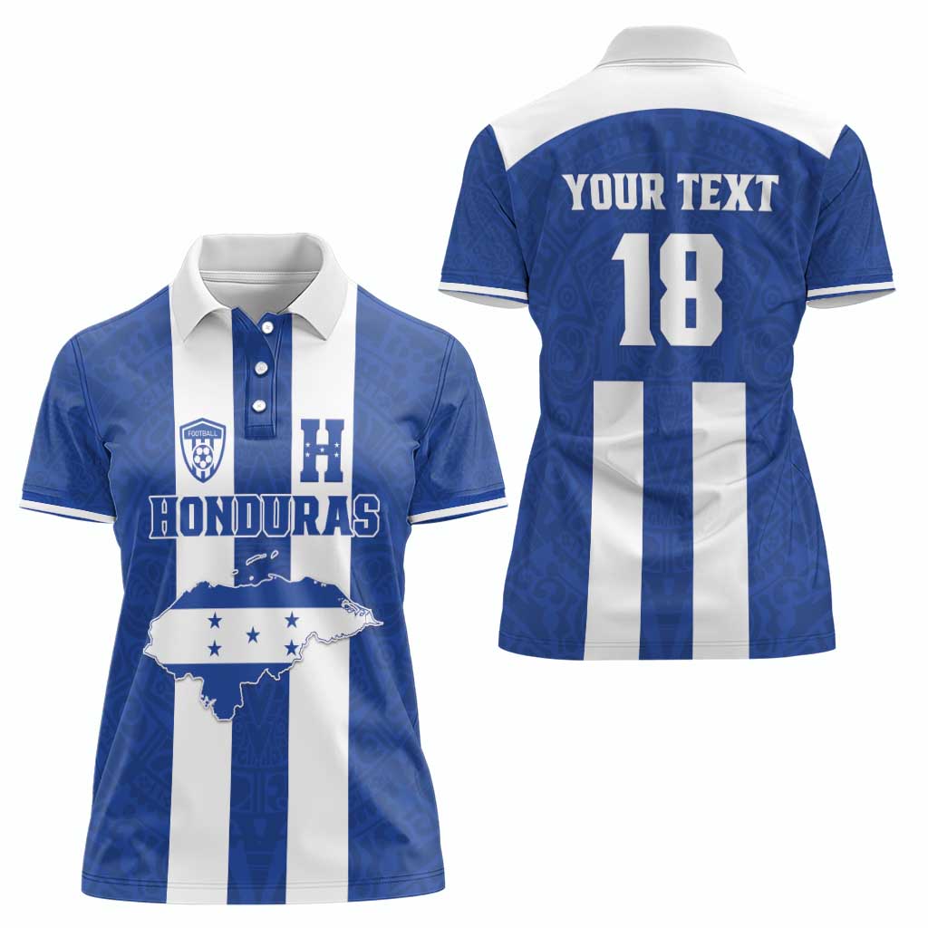 Custom Honduras Football Women Polo Shirt La H Go Champion - Wonder Print Shop