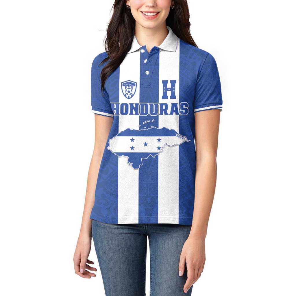 Custom Honduras Football Women Polo Shirt La H Go Champion - Wonder Print Shop