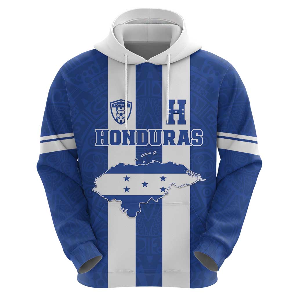 Custom Honduras Football Zip Hoodie La H Go Champion - Wonder Print Shop
