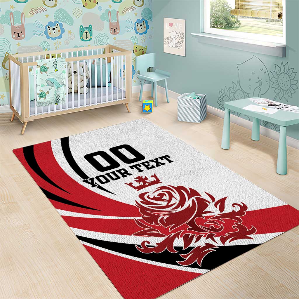 Custom England Football Area Rug Simple Style - Wonder Print Shop