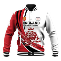 Custom England Football Baseball Jacket Simple Style - Wonder Print Shop