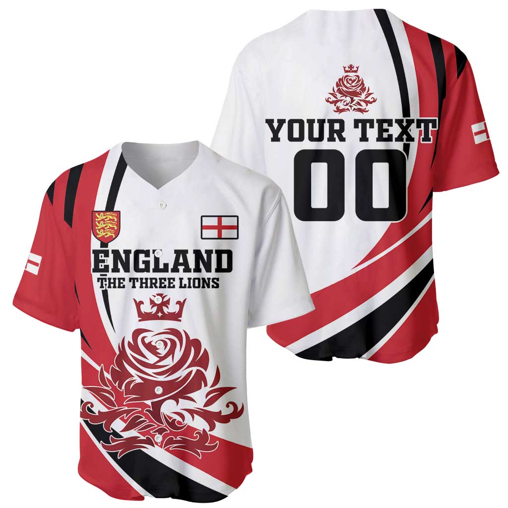Custom England Football Baseball Jersey Simple Style - Wonder Print Shop