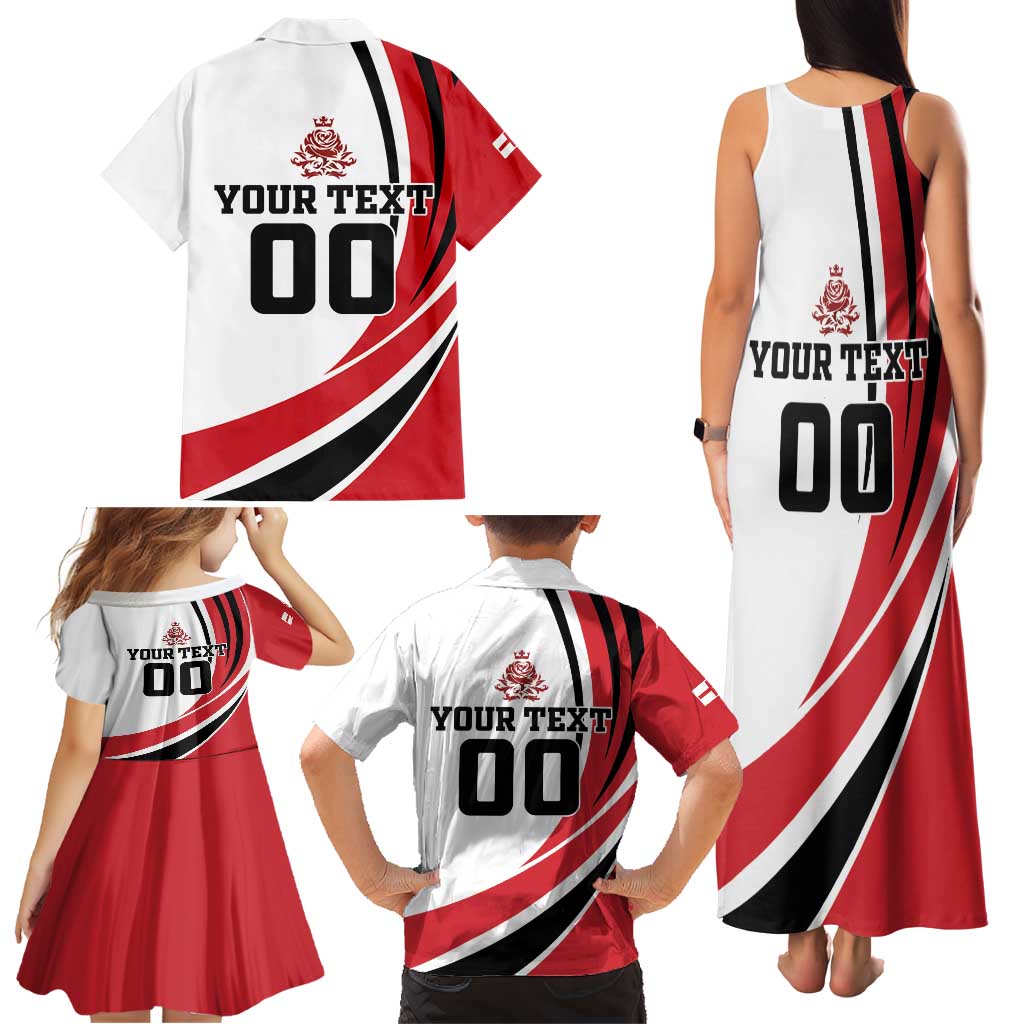 Custom England Football Family Matching Tank Maxi Dress and Hawaiian Shirt Simple Style - Wonder Print Shop