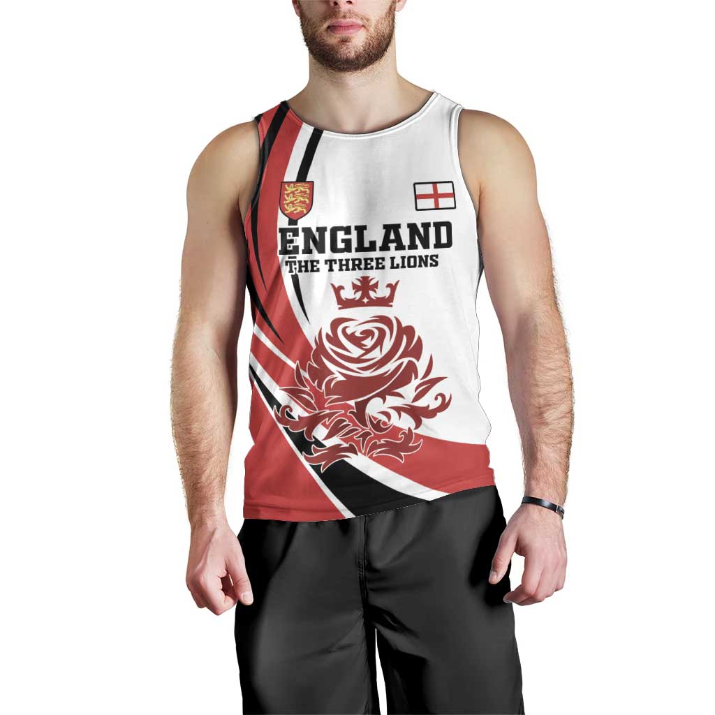 Custom England Football Men Tank Top Simple Style - Wonder Print Shop