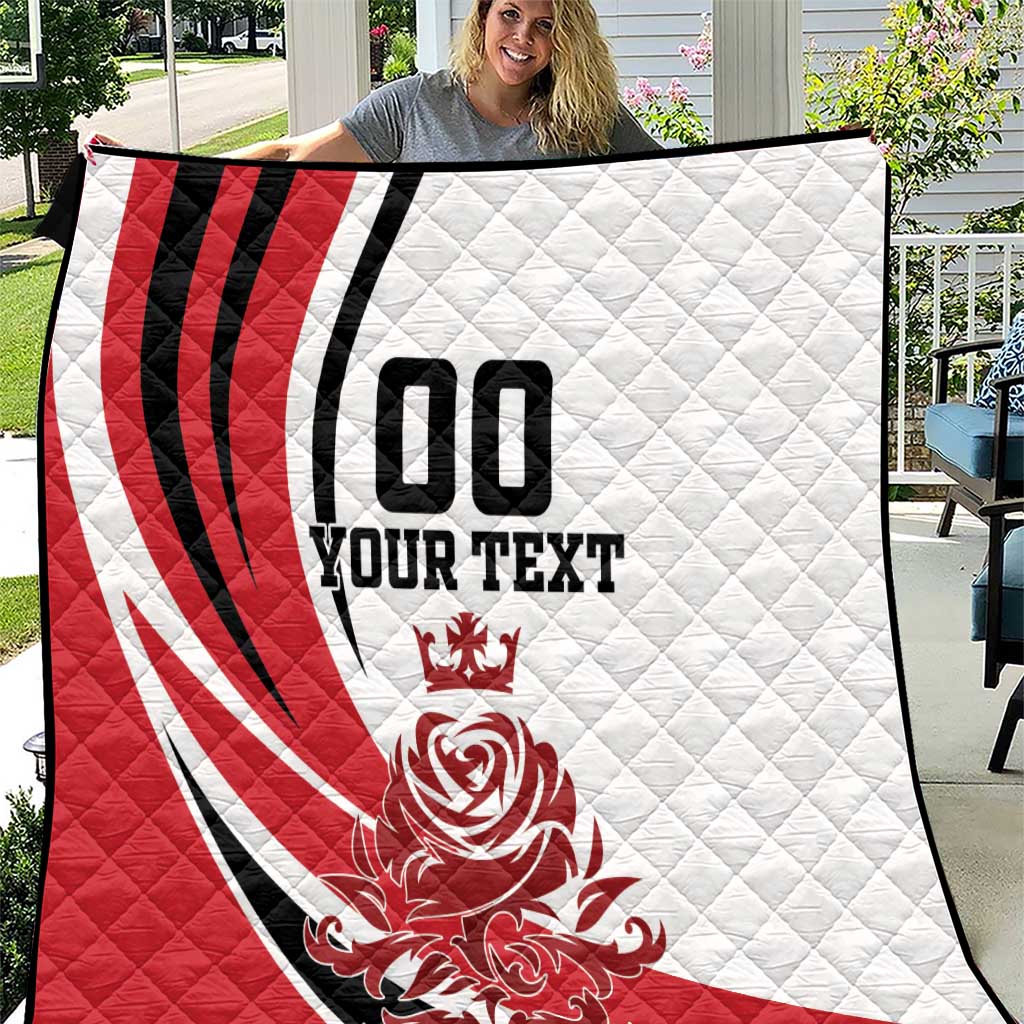 Custom England Football Quilt Simple Style - Wonder Print Shop