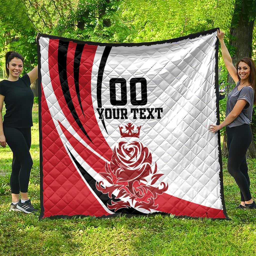 Custom England Football Quilt Simple Style - Wonder Print Shop