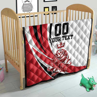 Custom England Football Quilt Simple Style - Wonder Print Shop