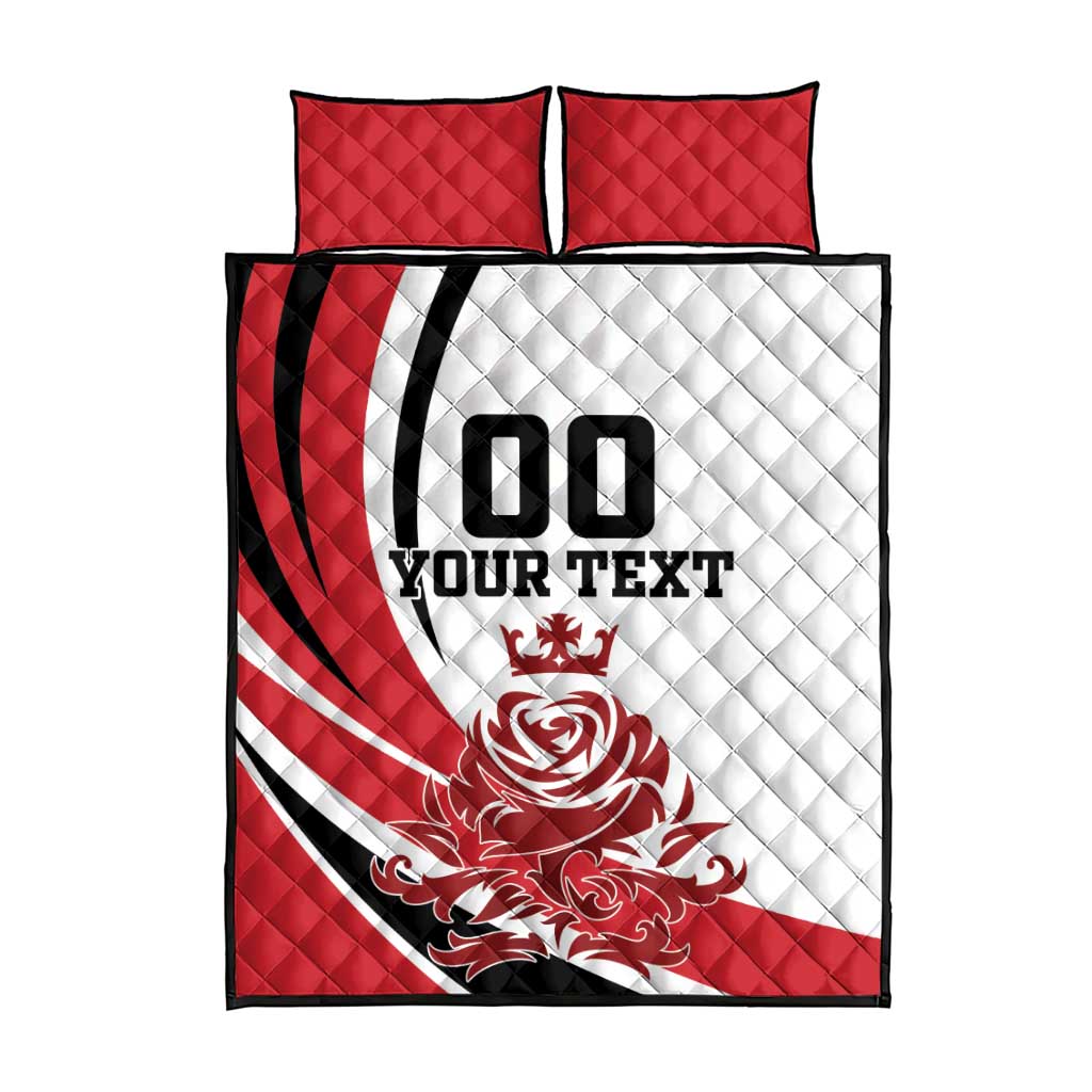 Custom England Football Quilt Bed Set Simple Style - Wonder Print Shop