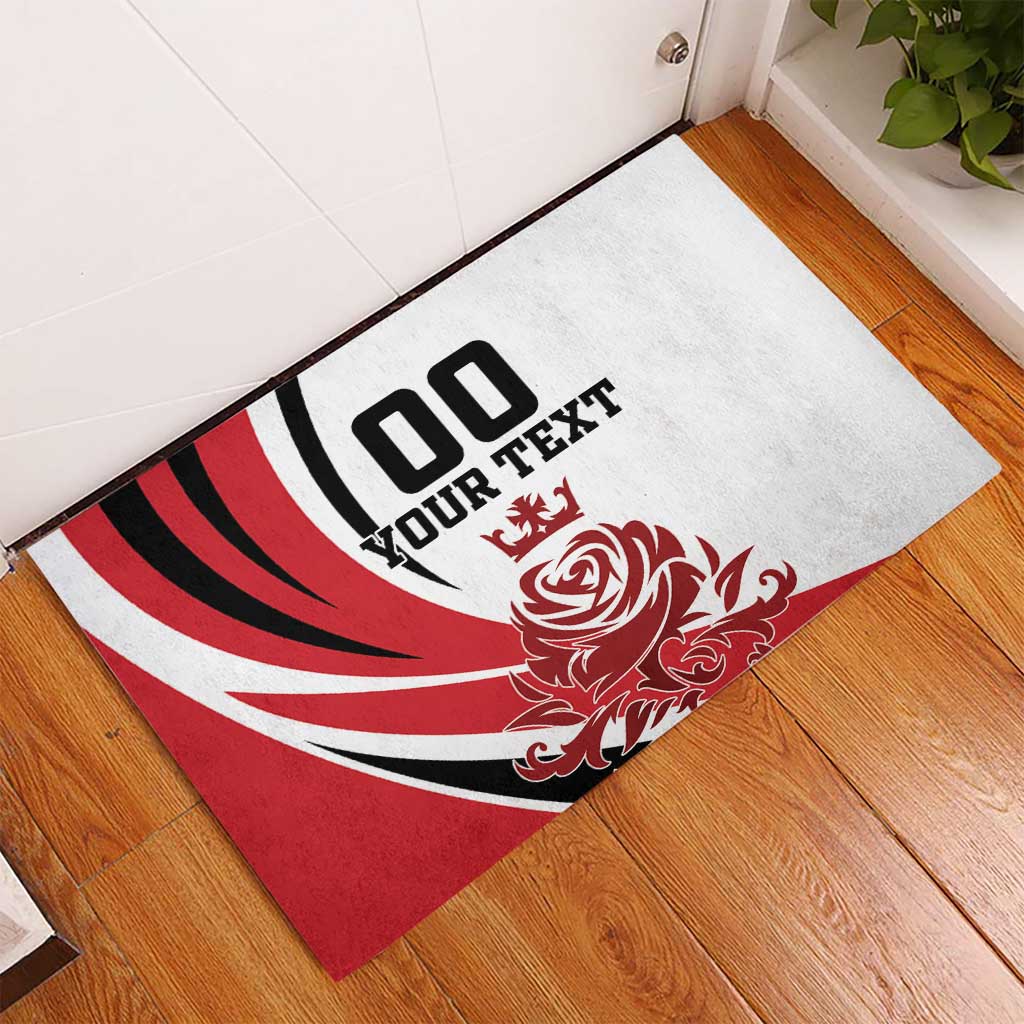 Custom England Football Rubber Doormat Simple Style - Wonder Print Shop