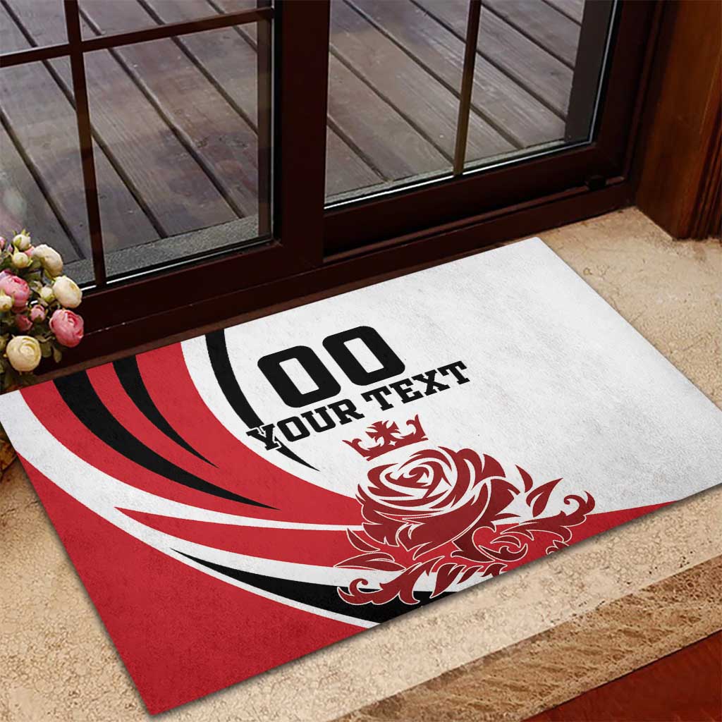 Custom England Football Rubber Doormat Simple Style - Wonder Print Shop