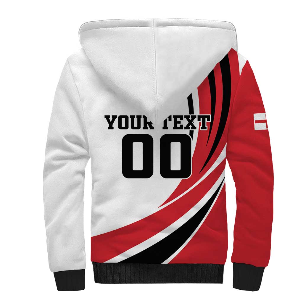 Custom England Football Sherpa Hoodie Simple Style - Wonder Print Shop