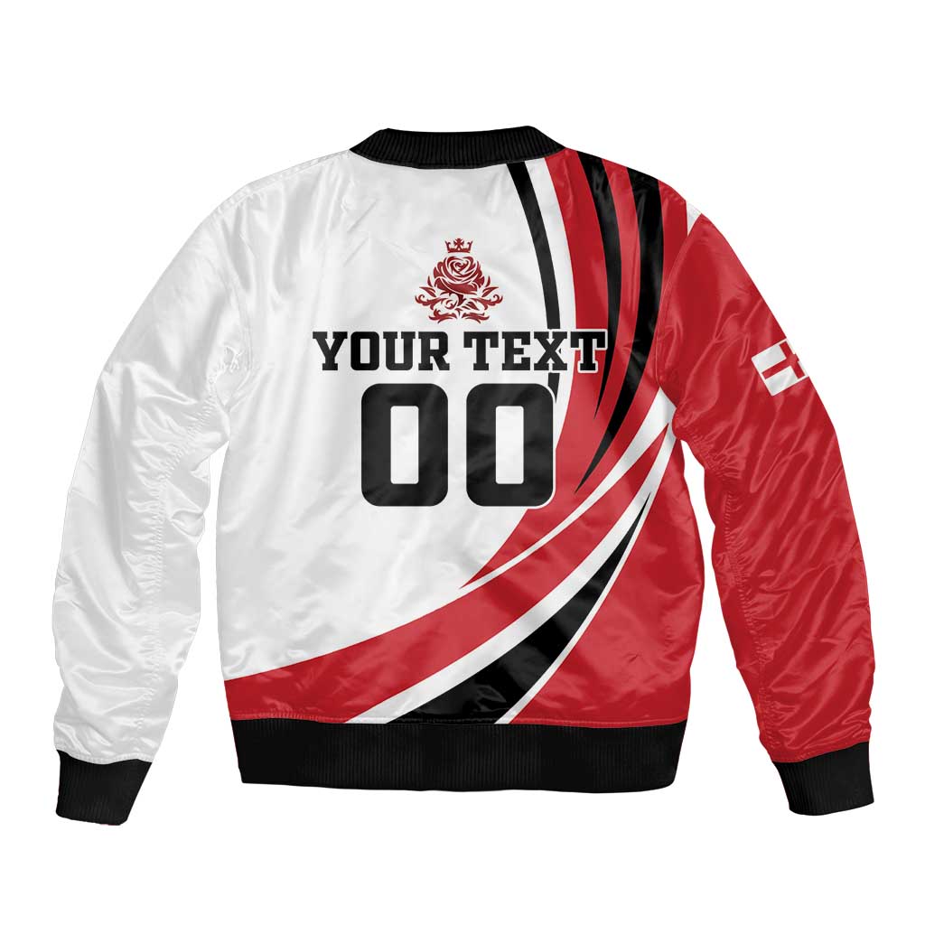 Custom England Football Sleeve Zip Bomber Jacket Simple Style - Wonder Print Shop