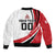 Custom England Football Sleeve Zip Bomber Jacket Simple Style - Wonder Print Shop