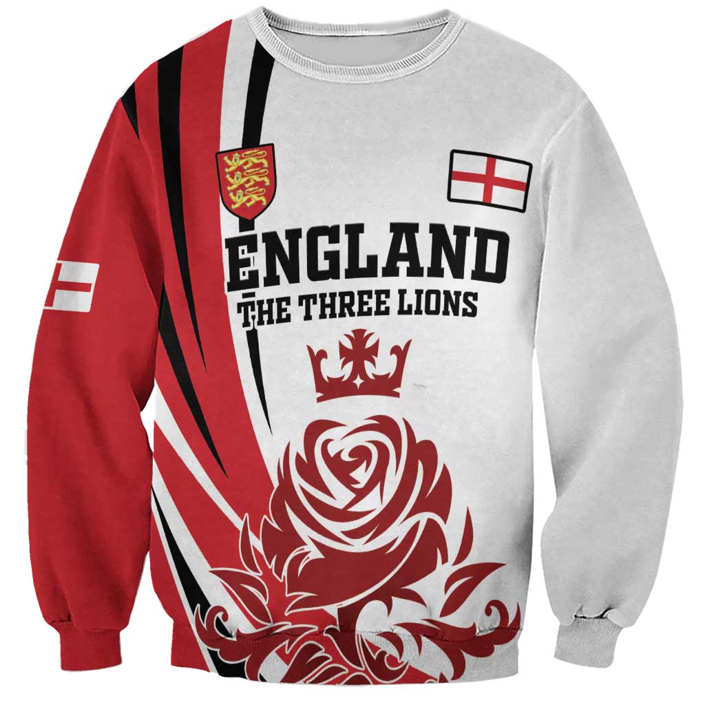Custom England Football Sweatshirt Simple Style - Wonder Print Shop