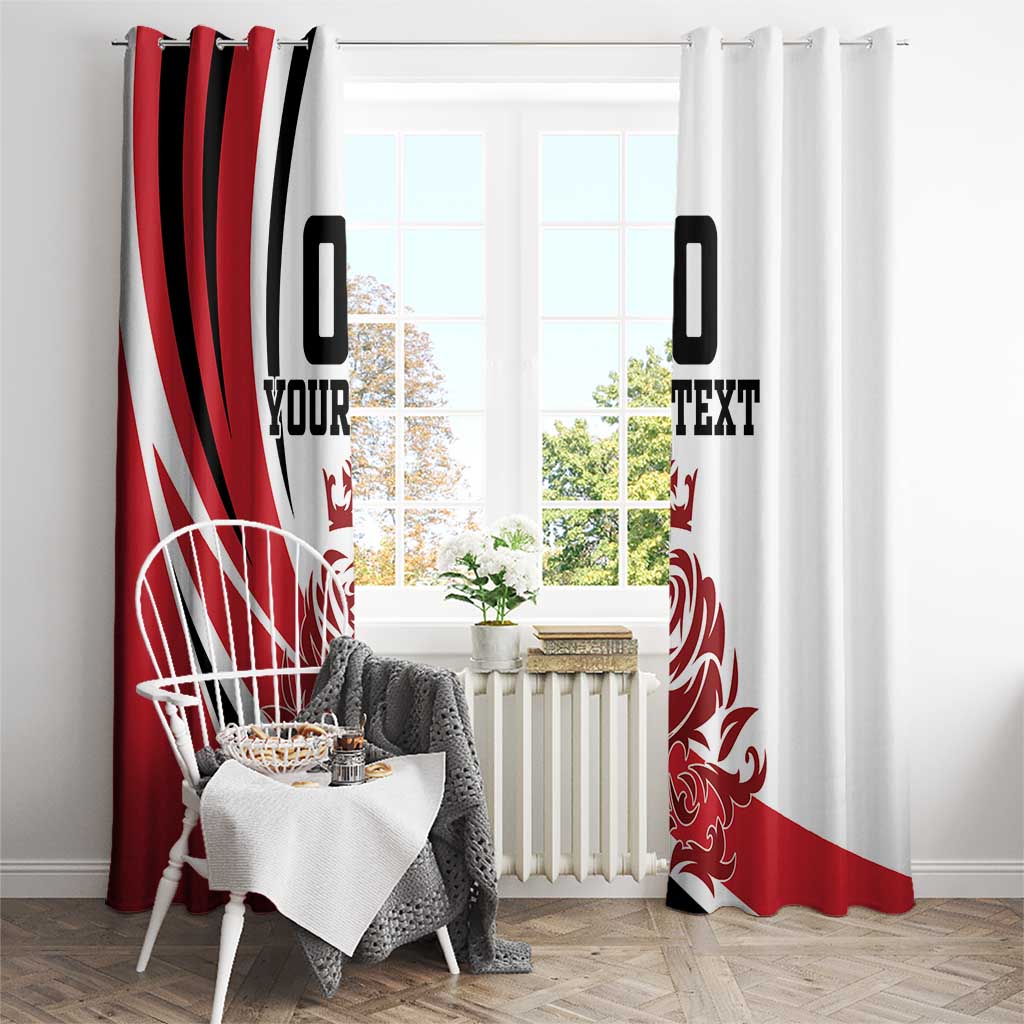 Custom England Football Window Curtain Simple Style - Wonder Print Shop