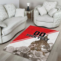 Custom England Rose Area Rug With Big Ben - Wonder Print Shop