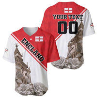 Custom England Rose Baseball Jersey With Big Ben - Wonder Print Shop