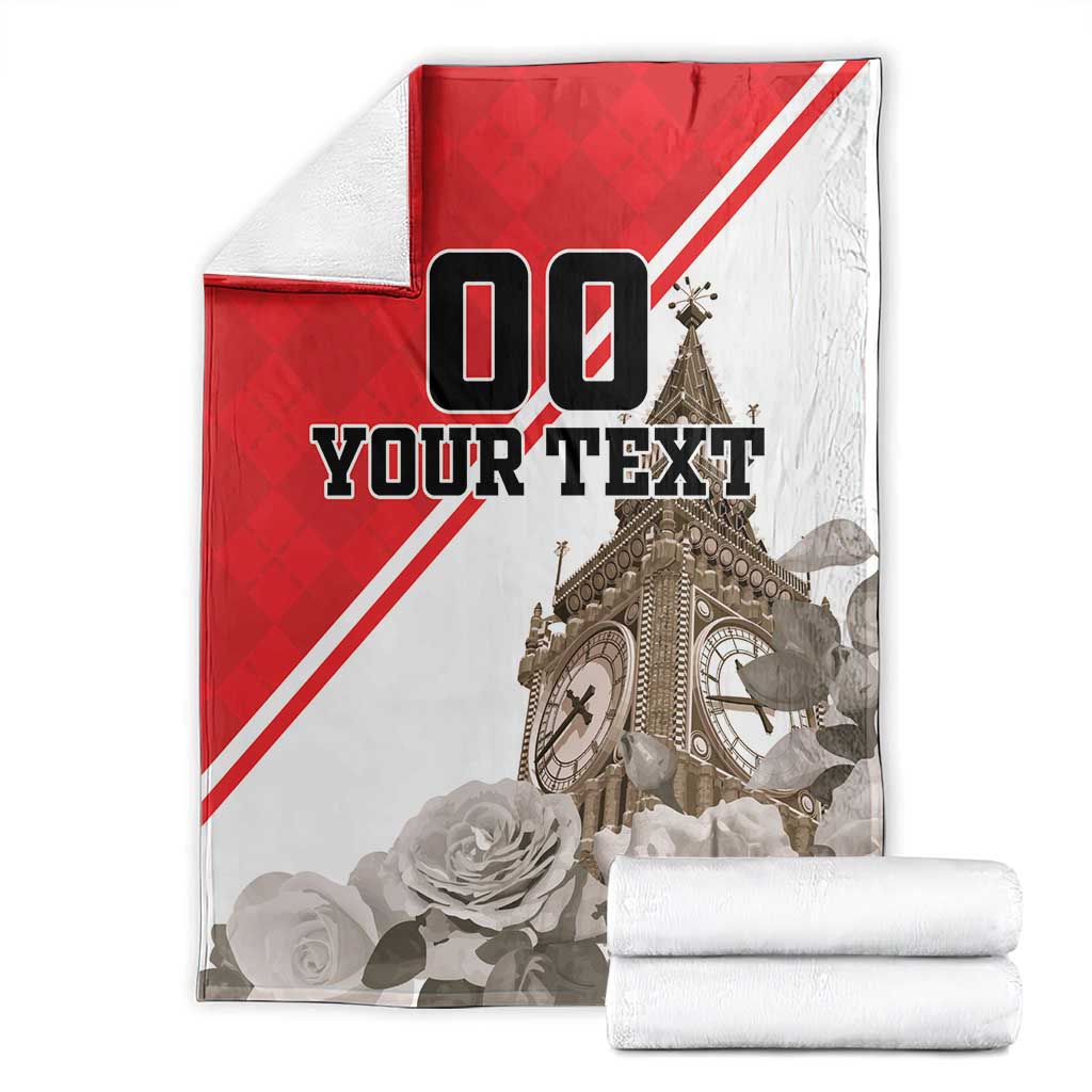 Custom England Rose Blanket With Big Ben