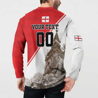 Custom England Rose Button Sweatshirt With Big Ben - Wonder Print Shop